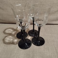 Vintage french wine champagne glasses