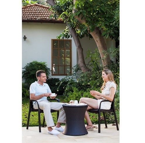 Keter Pacific Pool Bar - Brown Rattan Design