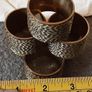 six brass napkin ring's Image 2