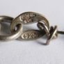 Vintage 925 Sterling Silver Tube Style Bracelet length 7,5" - 4,1g Image 8