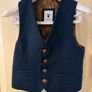 Navy 3 piece boys suit age 6 Image 2