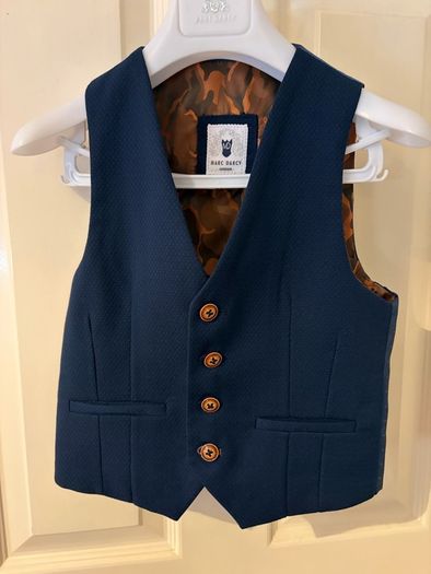 Navy 3 piece boys suit age 6
