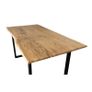 Solid Acacia Wood Dining Table 160 - Rustic Image 3
