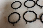 Black  Metal Curtain  Rings.  Size. 35mm (28 In Total)