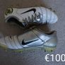 Football Boots Nike Air Zoom Total 90 III White/Silver (2004) Size 7UK FG Image 3
