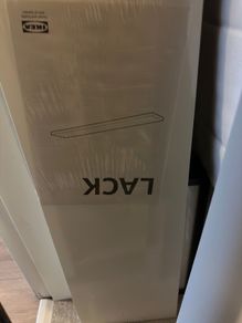 3 x IKEA Lack shelves - white