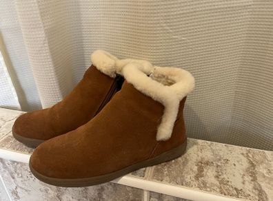 Lamo Leather/ Sheepskin Ankle Boots