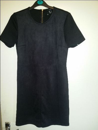 Brand new Atmosphere suede black mini classy dress size UK8 EUR36 Postage included