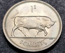 Ireland 1963 1s Shilling Uncirculated coin