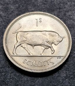 Ireland 1963 1s Shilling Uncirculated coin
