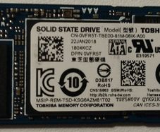 Toshiba 256gb M2 2280 Ssd