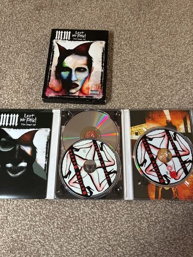 Marilyn Manson Lest We Forget 1 dvd 2 cd set