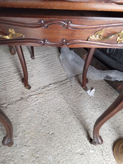 Antique envelope card table