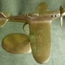 Vintage Brass Spitfire with Stand Desk Ornament Scouts WW2 War Battle of Britain Image 7