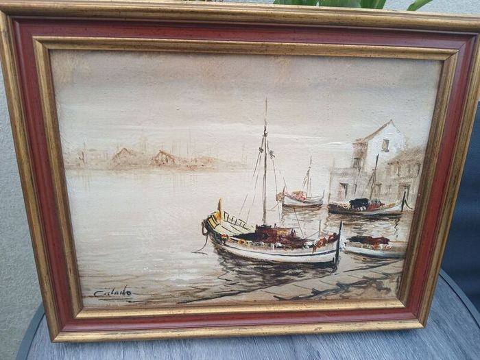 Vintage Impressionist Oil Painting