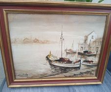 Vintage Impressionist Oil Painting