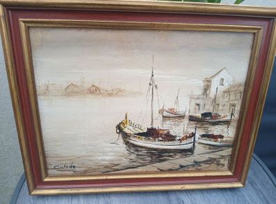 Vintage Impressionist Oil Painting