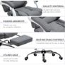 Heated 6 Points Vibration Massage Executive Office Chair Adjustable Swivel Image 4