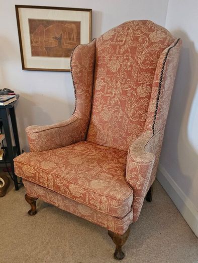 Queen Anne Wingback Armchairs