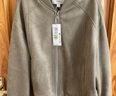 Brand New M&S Lightweight Suedette Bomber Jacket