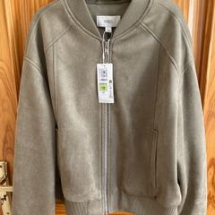 Brand New M&S Lightweight Suedette Bomber Jacket