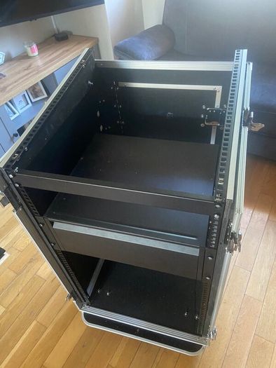 16u Heavy duty rack flightcase