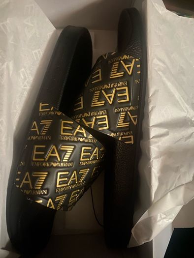 Emporio Armani Sliders size 45 brand new with tag