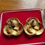 Vintage Gold Tone Earrings Image 3