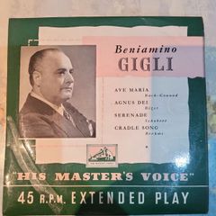 Beniamino Gigli Ave Maria HMV 7 inch EP