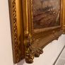 Large French oil painting in antique frame Image 5
