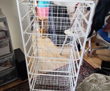 metal shelving unit