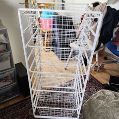 metal shelving unit