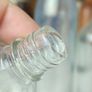 476 - Set of 5 Vintage Clear Glass Cork Screw Top Collectible Decorative Bottles Image 7