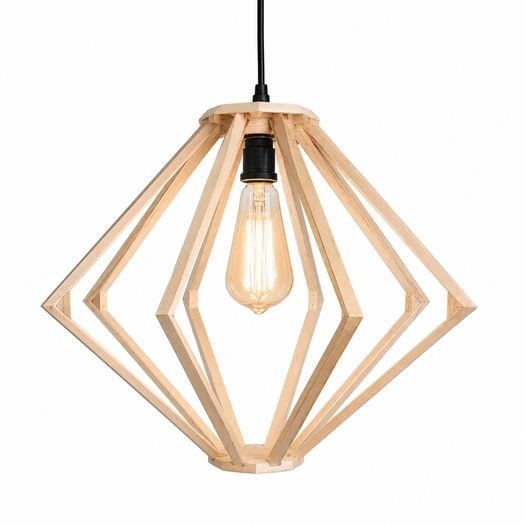 Handmade Wooden Pendant Light