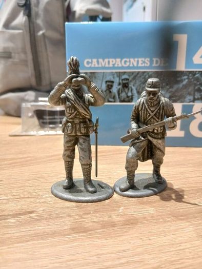 Atlas Editions Die-cast Ww1 Officer And Soldier