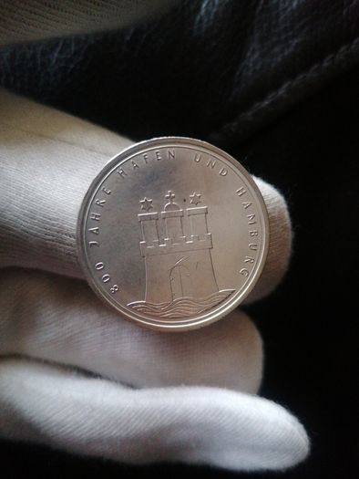 1989 Germany Silver 10 Mark Coin