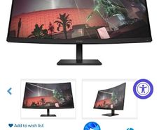 HP OMEN 31.5 inch QHD 165Hz Curved Gaming Monitor