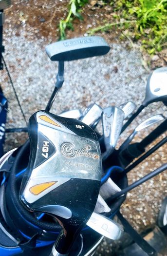 Set of golf clubs