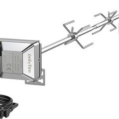 Universal BBQ Skewer Rotisserie Kit with Motor