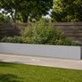 Extra-Large Galvanised Steel Raised Garden Planter 360 x 40 x 40 cm Image 2