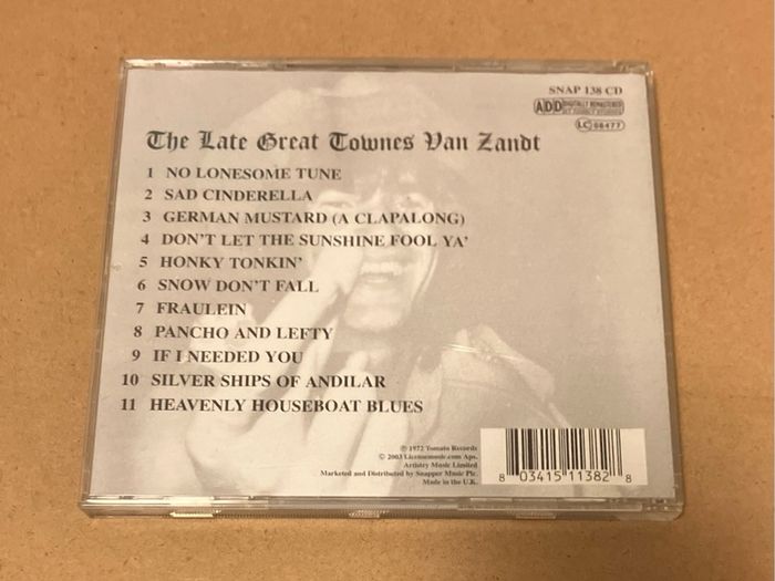 The Late Great Townes Van Zandt    CD