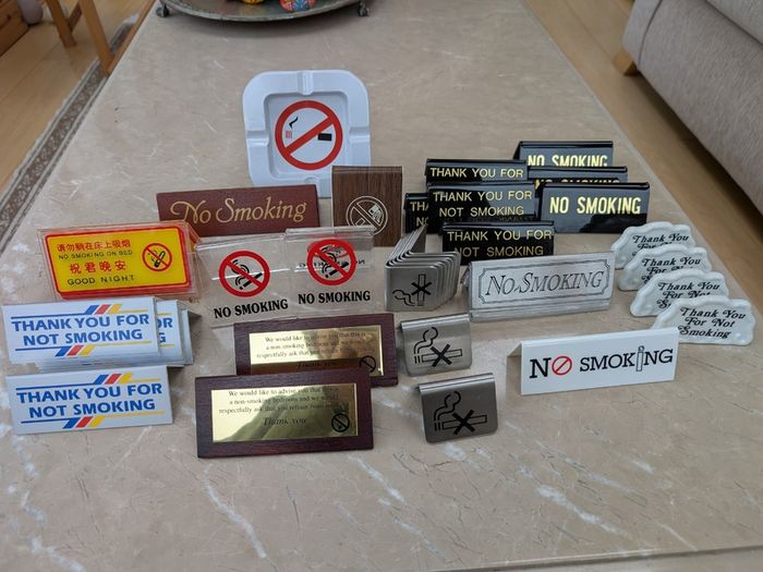 No Smoking Signs