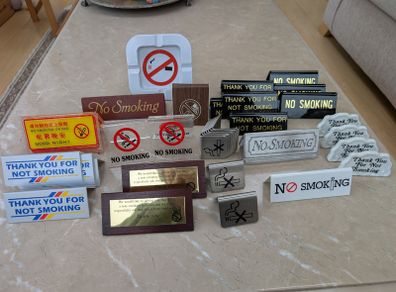 No Smoking Signs