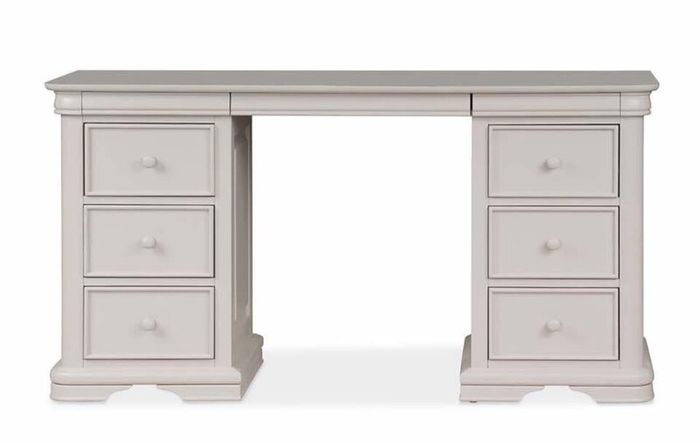 Newport Light Grey 6 Drawer Dressing Table