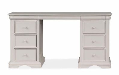 Newport Light Grey 6 Drawer Dressing Table
