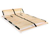 Slatted Bed Base with 28 Slats 7 Zones 140x200 cm