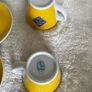 Java Republic Yellow Small Coffee Cup/Mug with Saucer Image 3