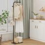 Coat Stand Metal - 180cm Coat Rack with 1 Hooks for Hanging Clothes, Hats and Bags, Clothes Rail for Entryway, Living Room, Black Image 7