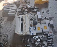 Electric sockets,switches,fuse box etc.