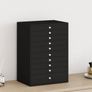 Jewellery Box 10-Layer with Watch Holders Black 29x20.5x40.5 cm Image 3